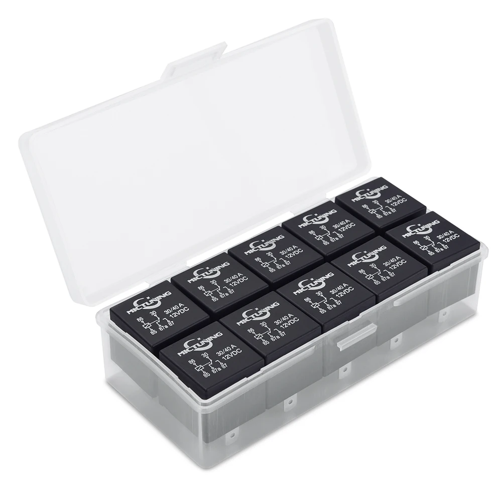 MICTUNING 10 / 5  SPDT  LED Ʈ  ü  DC 12V 30/40 Amp  ڵ Ʈ ׼