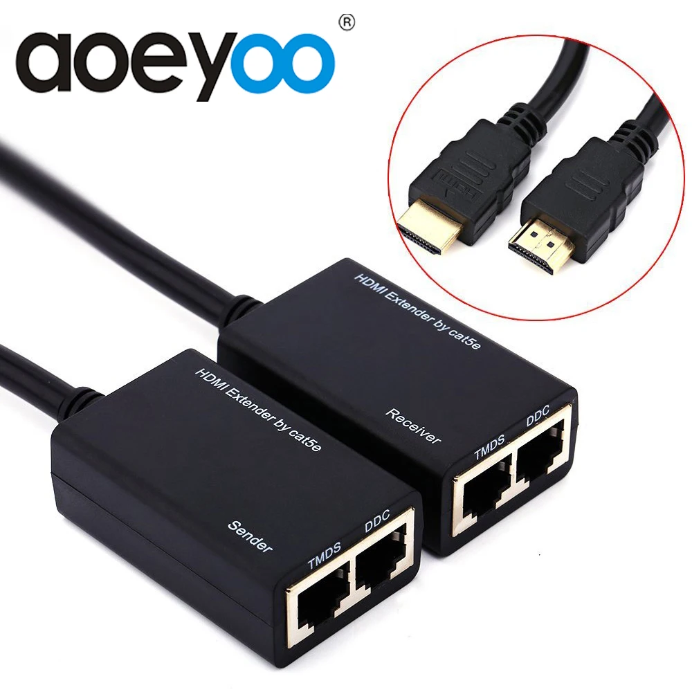 Удлинитель AOEYOO HDMI беспроводной 30 м RJ45 CAT5e CAT6 |