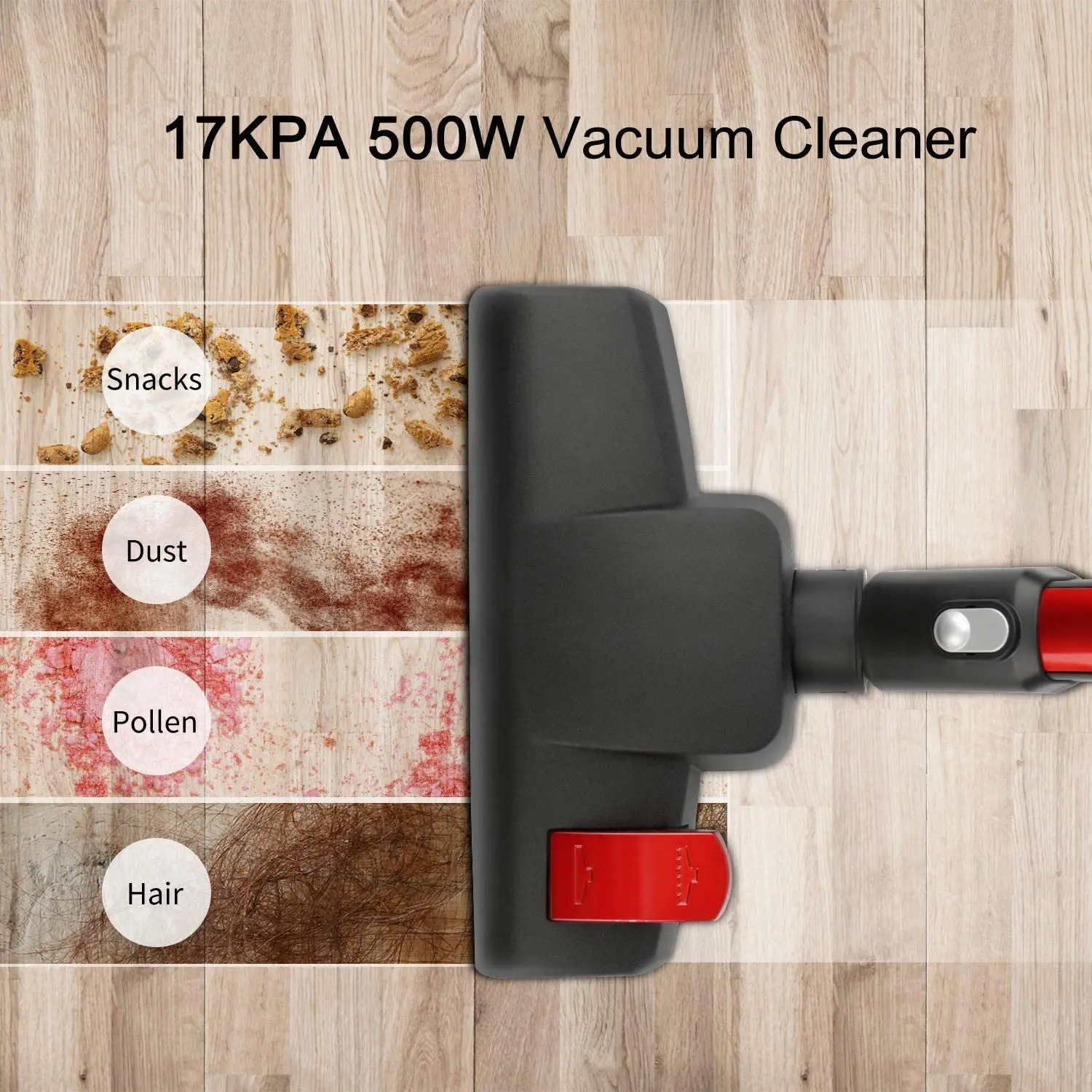 Aspirador de pó com Fio Aspirador de pó com Filtro Leve para Casa 3 em 1 Geemo Vara Hepa Piso Duro 17000pa H594 19 Aspirador de pó com fio 17000pa geemo