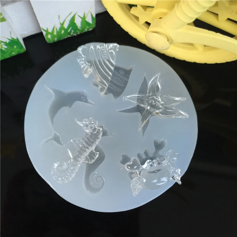 Sea Flounder Shell Starfish Jewelry Soap Silicone Mold Cake Decor Craft Tools | Украшения и аксессуары