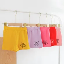 Модные шорты для маленьких девочек; летние тонкие дышащие однотонные шорты для девочек; Лидер продаж; штаны с принтом; верхняя одежда