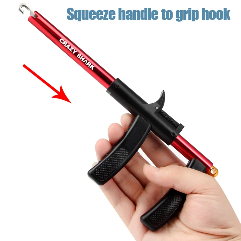 Goede Crazy Shark Aluminium Haak Remover Vis Haak Extractor Lichtgewicht Haak Ontkoppelaar Draagbare Ontkoppeling Goederen Voor Vissen 24.5cm