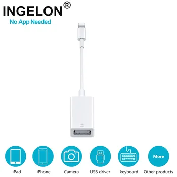 

Ingelon OTG To Camera Adapter USB to ios 13 Not APP Need Connector USB3.0 pc accessories For Lightning to MIDI Converter