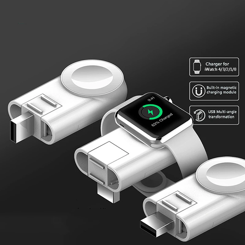 

Magnetic Wireless Charger for Apple Watch Charger USB Wireless Charging for iWatch Series 4 3 2 1 Watch Portable Pocket Charger