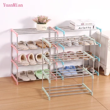 

Multi-layer Simple Shoe Rack Minimalist Dormitory Quickly Installed Durable Space Saving Stand Shoes Home Shoe Cabinet Organizer