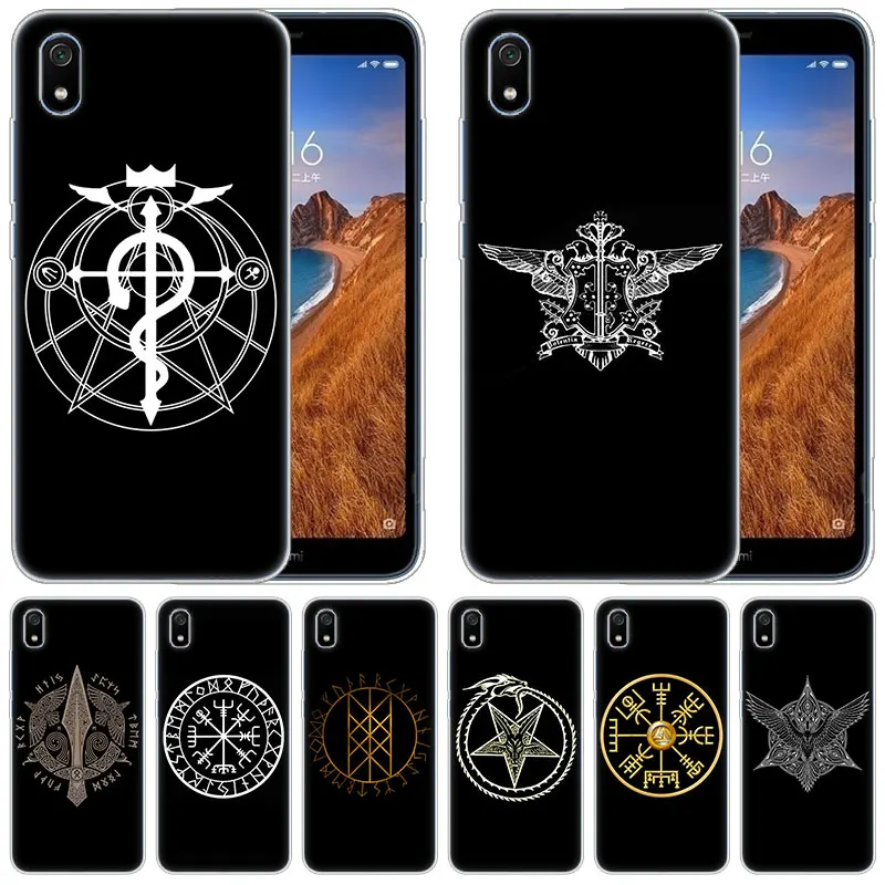 Роскошный силиконовый чехол Viking Vegvisir Odin Nordic для Xiaomi Redmi K20 Pro 7 7A 6 6A 4X 5 Plus S2 GO Note 8