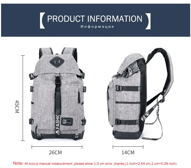 Мужской большой рюкзак для ноутбука, Женский школьный рюкзак для книг, мужской рюкзак для мальчиков, парный рюкзак для путешествий, водонепроницаемая сумка Mochila XA68WC