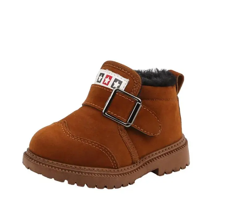 New Winter Children Martin Boots For Girls Boys Fashion Toddler Warm Cotton Shoes Princess Kids Brand Boots Size 21-32