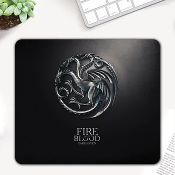 

24X20CM Game of Thrones Targaryen Logo Patterned Pc Tablet Gamer Computer Laptop Mouse Pad Mice Mat Mousepad Decorate Your Desk