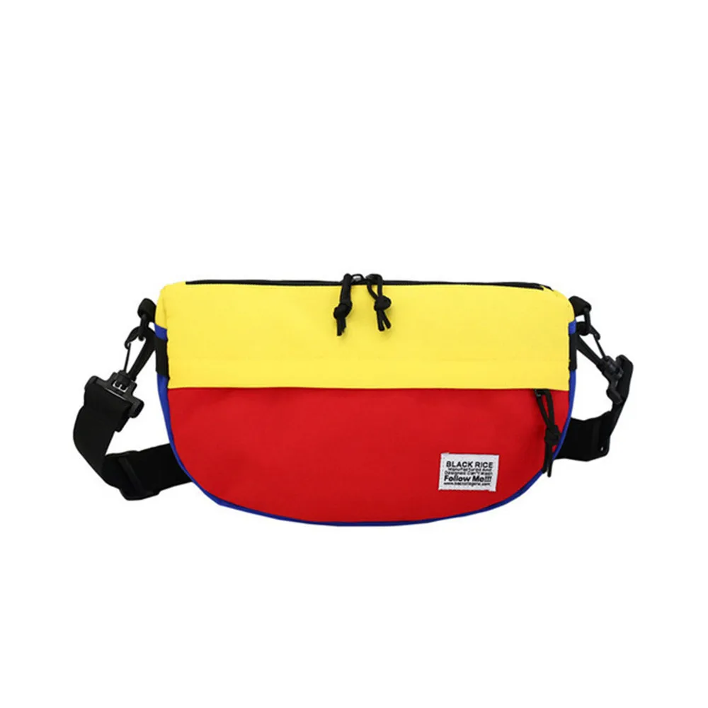 

New Large Capacity Shoulder Bag Fan-shaped Multi-color Letter Tide Bag Diagonal Cross Chest Bag Waist Bag Hip-hop