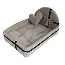 Теплая шерстяная кровать для собаки 4 размера круглая милая плюшевая подушка для маленьких средних и больших собак кошка Tyteps зимняя Конура коврик для питомца
