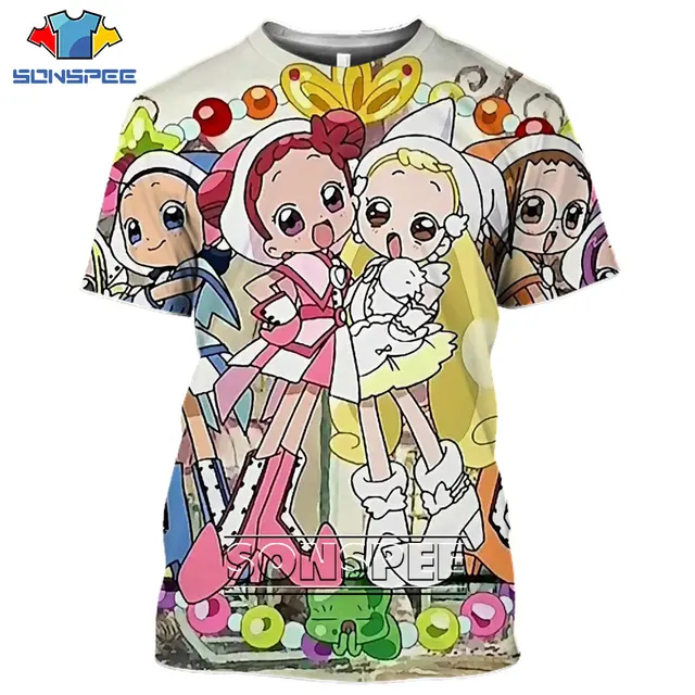 SONSPEE Ojamajo Doremi Magic Loli Sexy Tshirt 3D Printed Men Women Tees Tops Graphics Summer T-shirt Harajuku Anime Style Shirt 20512
