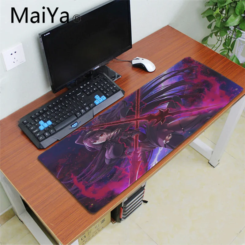 Lock Edge 30x80cm MaiYa Fate Серия Grand Order Аниме Коврик для мыши для девочек большая акция большой игровой коврик для мыши клавиатуры коврик - Цвет: Lock Edge 30x80cm