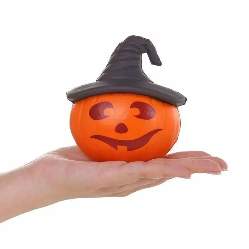 Медленный отскок Pu Игрушка Squishies Ароматизированная Тыква медленно поднимающаяся игрушка для снятия стресса игрушка для Хэллоуина Новинка Тыква декомпрессия