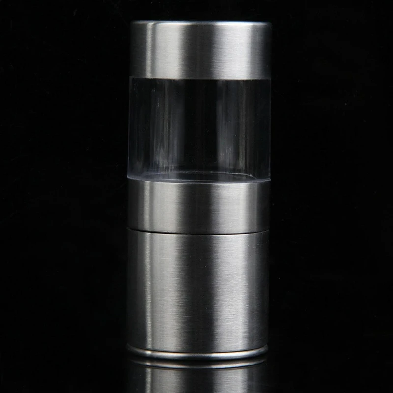 Manual Stainless Steel Salt Pepper Mill Grinder Muller Kitchen Tool Portable Wear-resistant And Corrosion-resistant