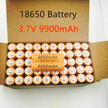 

10 PCS 18650 battery 3.7V 9900mAh rechargeable li-ion battery for Led flashlight Torch cell 18650 batery