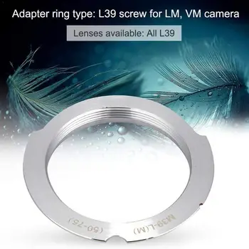 

Camera Adapter For Leica M39 Screw Mount LSM LTM L39 Lens aluminium To lens For Leica mount adapter M 28-90mm K7C8