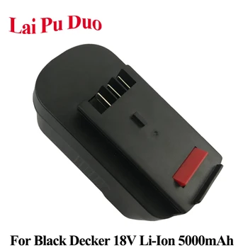 

Rechargeable Power Tool Battery 18V 5000mAh Li-Ion For Black&Decker: A18,HPB18, FS180BX,FS18BX, HPB18-OPE,244760-00