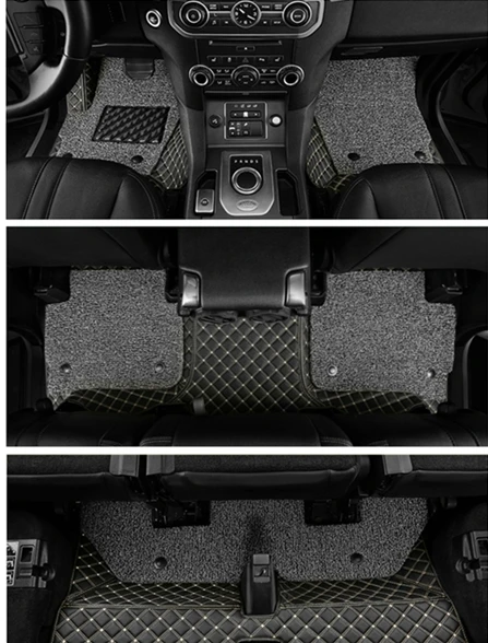 

High quality! Custom special car floor mats for Mercedes Benz GL X166 2016-2013 7 seats waterproof durable double layers carpets
