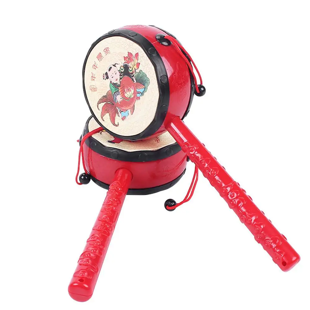 LeadingStar Baby Wooden Rattle Baby Toys Double Bead Rattle Baby Toys