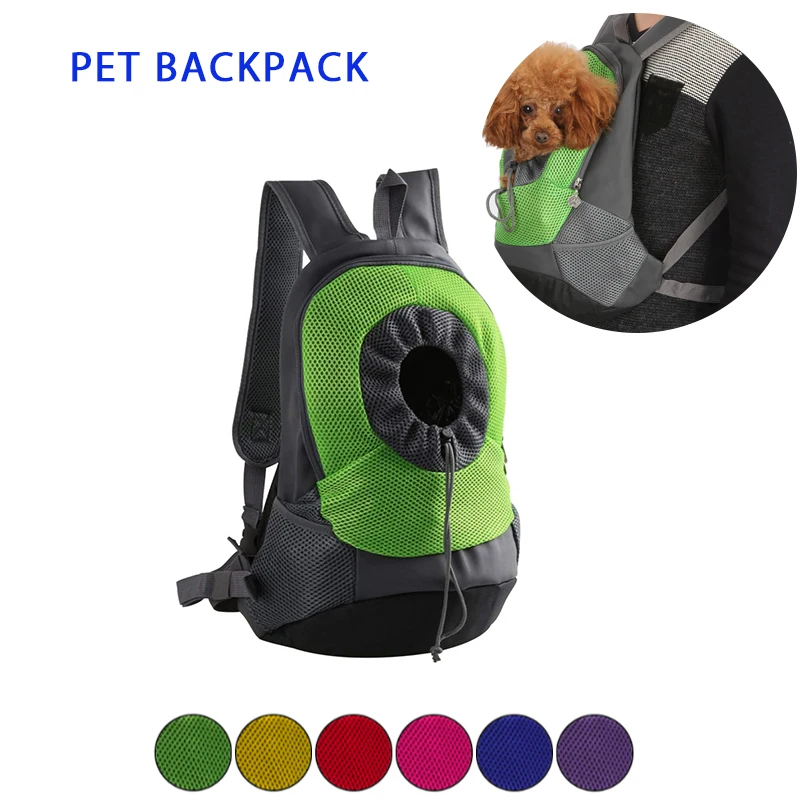 

Breathable Dog Travel Pet Carrier Dog Backpack Nylon Mesh Dog Bag for Puppy Shoulder Bag Dog Carrier Cat Chest Bag Backpack