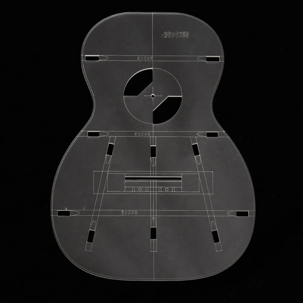 26inch Mini Guitar Body Template 3mm Thickness Ukulele Uke Made