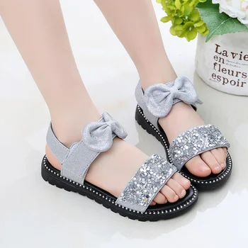 

Sandals Baby Fashion Girls Shoes Summer Diamond Sandals Princess Shoes For Girls Kids Shoes For Open Toe Kids Party Shoes
