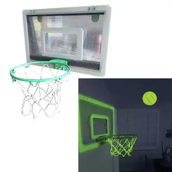 

Luminous Game Stand Gifts Sports Indoor Mini Backboard Pitching Kids Toy Office Funny Basketball Hoop Net Set