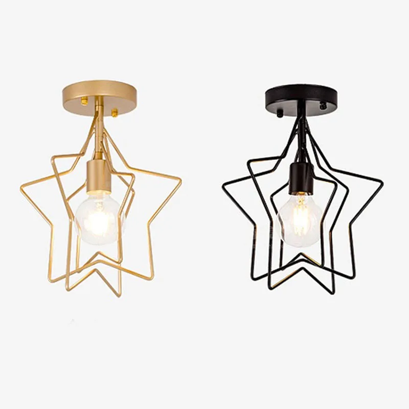 Us 51 88 6 Off Modern Simple Roof Lighting Iron Art Corridor Balcony Stair Lighting Personality Bedroom Star Lighting For Children In Ceiling Lights