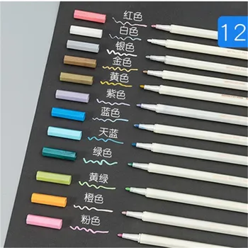 

12 colors/set Art Drawing Marker Pen Graphic Art Marker Pens Gift School Supplies sketchbook Drawing Painting Pen