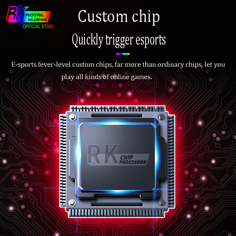 RK918 ROYAL KLUDGE игровая механическая клавиатура USB Проводная 108 клавиш с RGB подсветкой