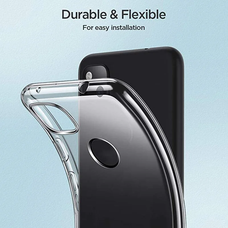 Crystal Clear Silicone TPU Phone Case | Non-Yellowing, Ultra-Thin, Transparent Back Cover
