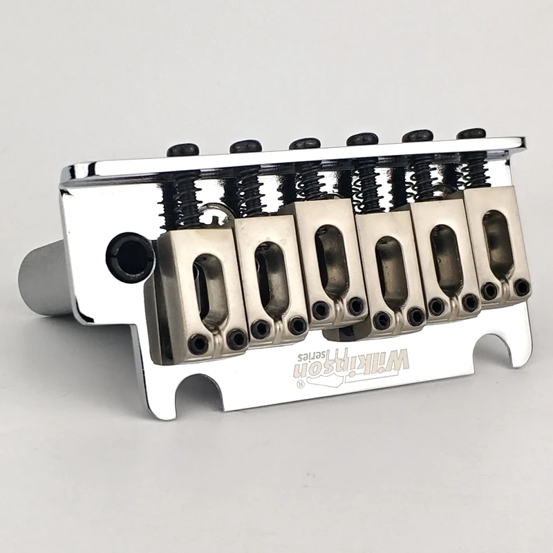 Wilkinson WOV06 Chrome Silver Licensed 2 Point Vintage Type Electric Guitar Tremolo Bridge for Strat And Suhr Guitar