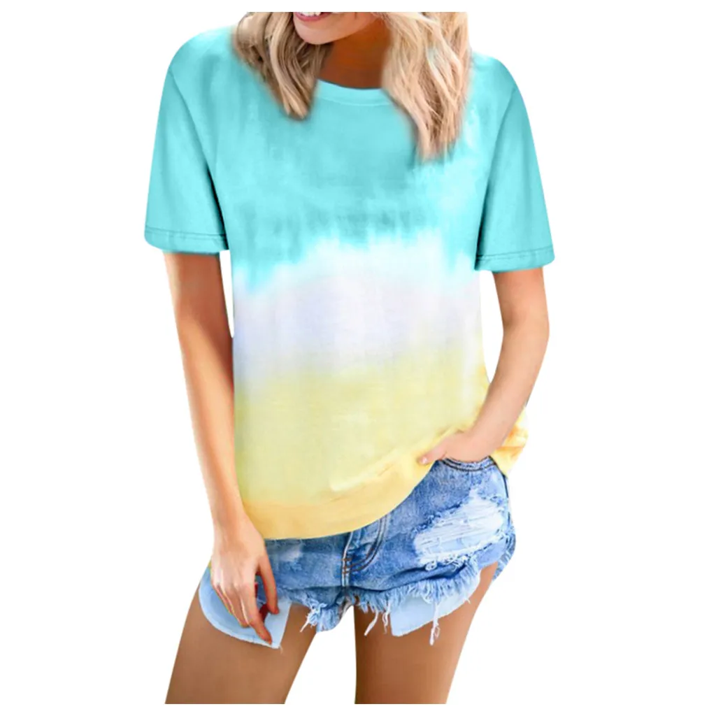 rainbow plus size tops