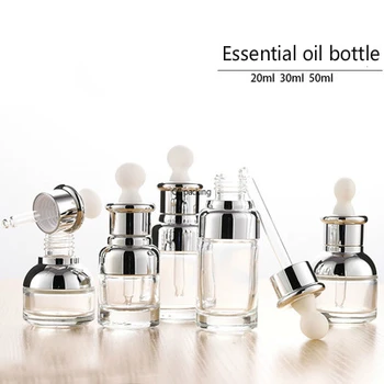 

180pcs 20ml 30ml 140pcs 50ml Travel Refillable Essential Oil Glass Perfume Bottles Beauty Cosmetic Glass Dropper Bottle