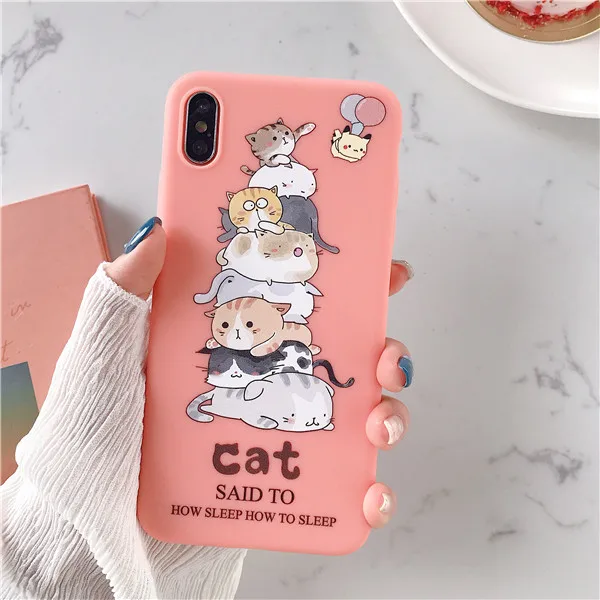 Милый мультяшный чехол для телефона для iPhone 6, 6 S, 7, 8 Plus, чехол, силиконовый мягкий карамельный чехол из ТПУ для iPhone X, XR, XS, MAX, 11 Pro MAX - Цвет: 11