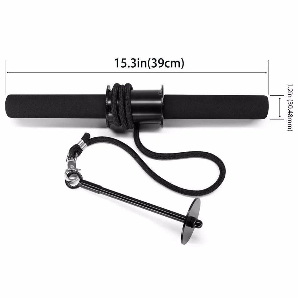 Forearm Wrist Blaster Roller Trainer Arm Triceps Strength Trainer Power Weight Lifting Rope Gripper Strengthener Equipment