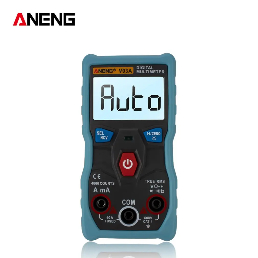 

Aneng V03A Data Multimeter Ncv Digital Lcd Ac/Dc Voltmeter Auto Range Diode Resistence Frequency Capacitance Tester