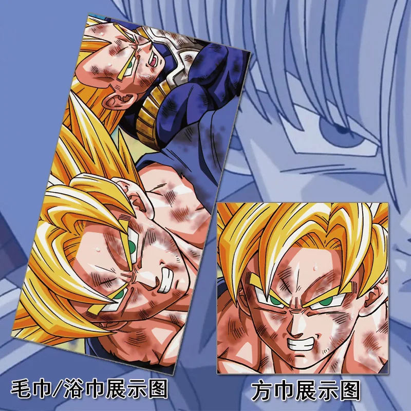 Аниме Жемчуг дракона Супер Saiyan Сон Гоку полотенце печатные пляжные полотенца микрофибра путешествия ванна для детей для взрослых и детей лицо 70x140 см