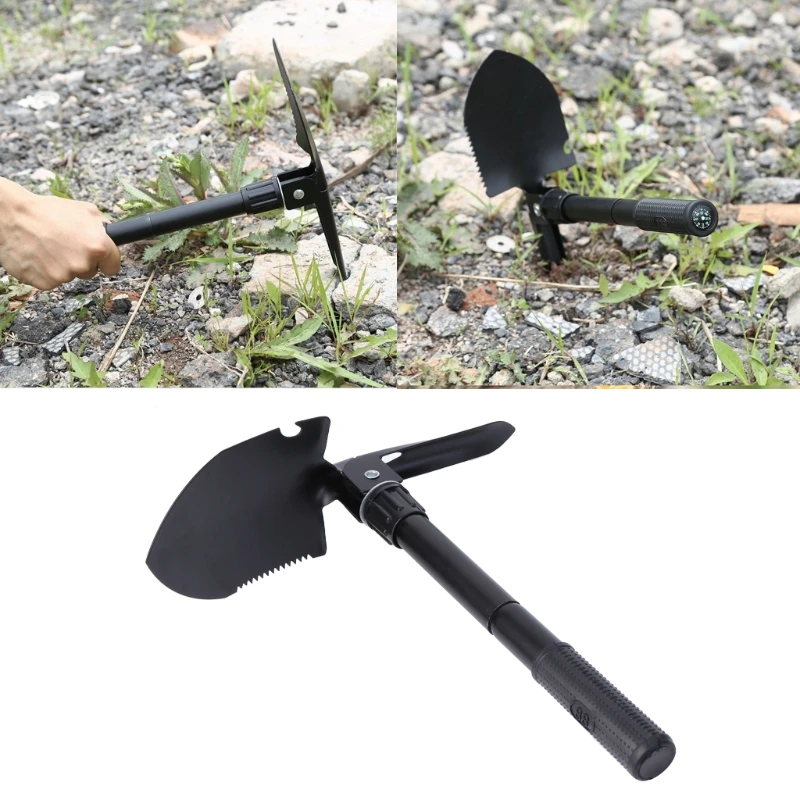 

Multi-Purpose Military Tactical Folding Shovel Camping Hiking Survival Tools New