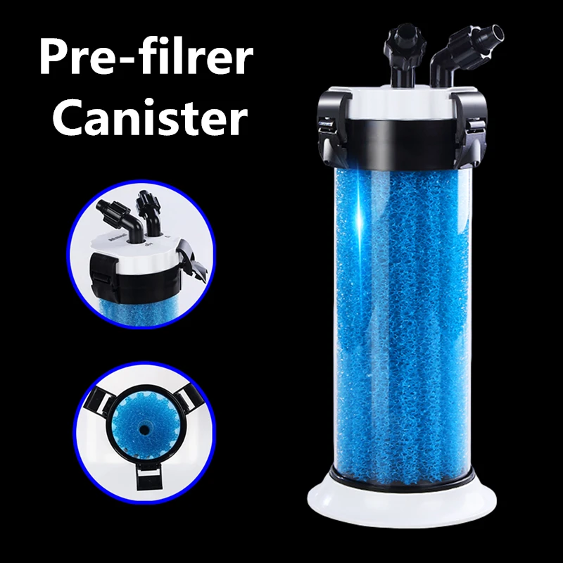 Atman External Aquarium Sponge Filter Canister Qz30 Fish Tank Prefilter