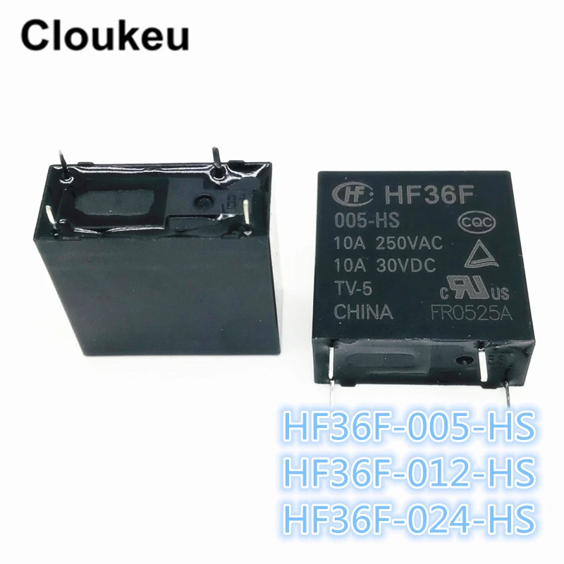 Relay DIP4 JZC-36F HF36F- 005 012 024 -HS 5V 12V 24V 10A | Обустройство дома