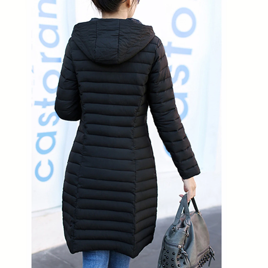 JAYCOSIN Women 2019 New Winter Jacket Women Coat Long Hooded Outwear Female Parka Slim Clothes Outerwear Padded Basic Coats 920