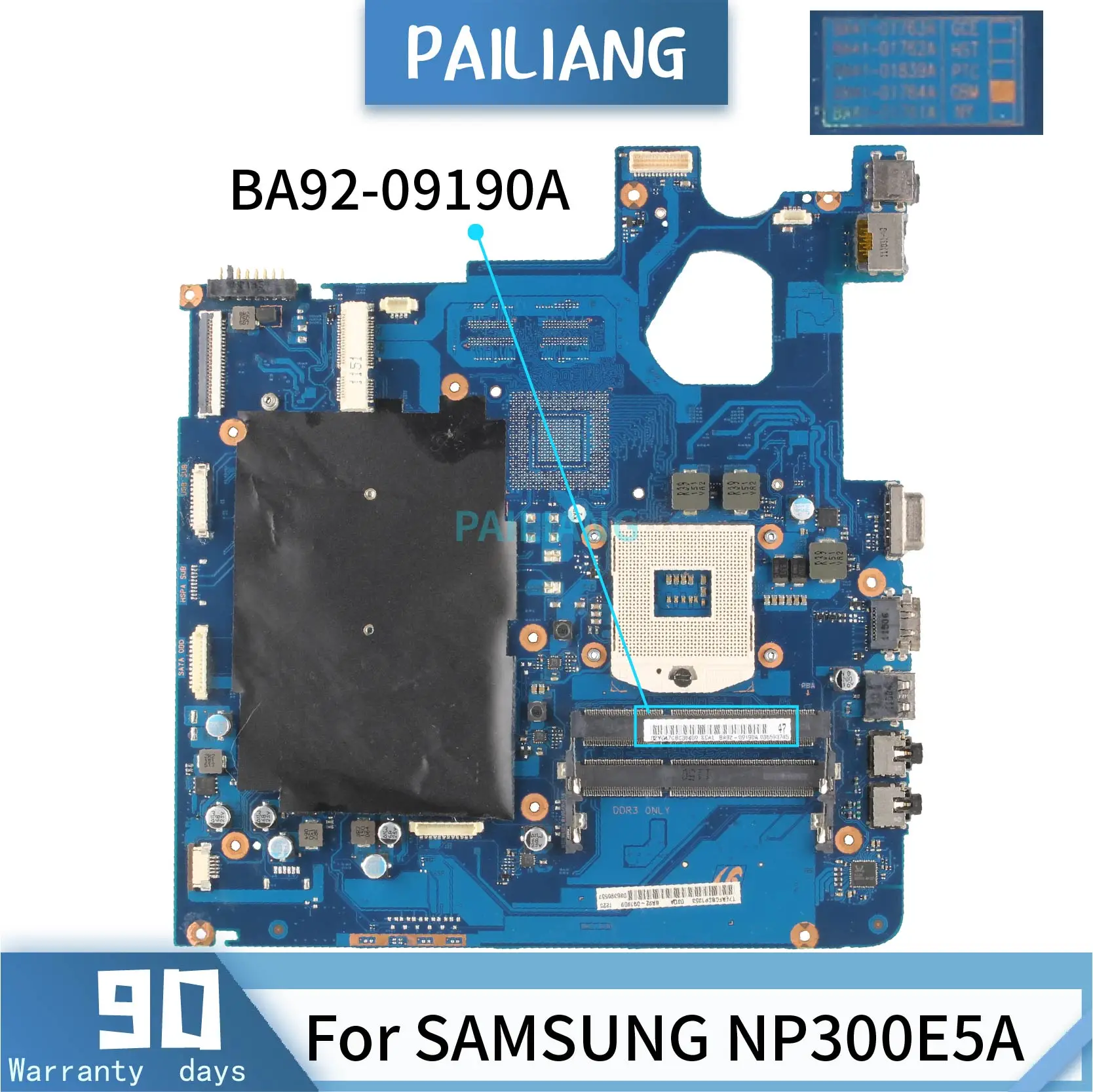 Материнская плата PAILIANG для ноутбука SAMSUNG NP300E5A материнская HM65 с функцией tesed DDR3
