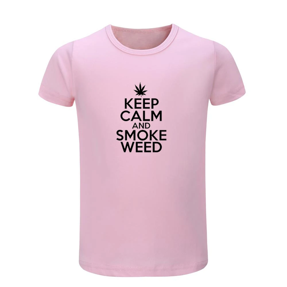 Детские футболки с надписью Keep Calm and Love розового цвета детские футболки с рисунком Рождественский подарок с короткими рукавами для мальчиков и девочек - Цвет: JeKP670D