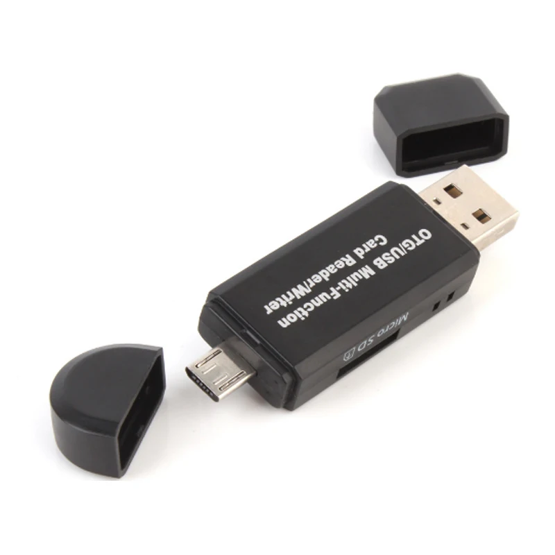 2 в 1 USB OTG Все в одном устройство для чтения карт памяти MINI USB 2,0 OTG Micro SD/SDXC TF кардридер адаптер для ПК ноутбук компьютер