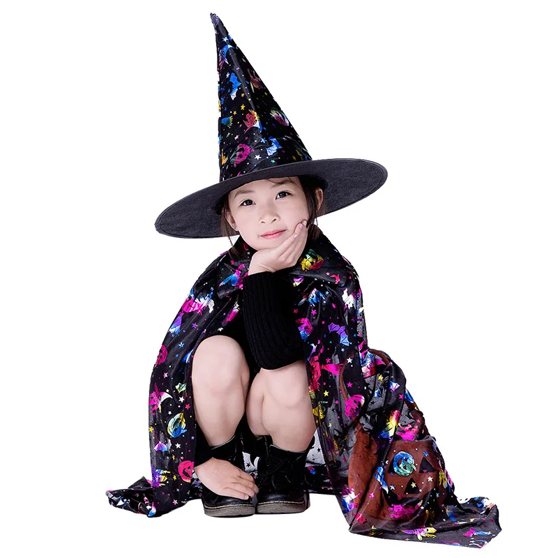 FunPa Capa para fantasia criativa de bruxa para Halloween infantil