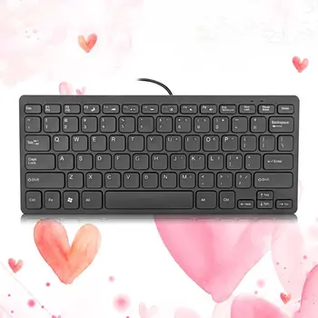 

Ultra Thin Wired USB Mini PC Keyboard with Chocolate Key for PC Laptop Notebooks