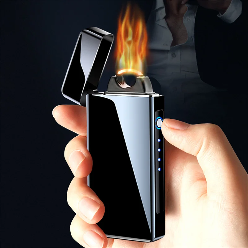 Электрическая плазменная дуговая зажигалка USB-зарядка ветрозащитные зажигалки