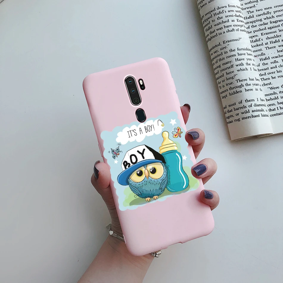 Case For OPPO A5 (2020) A9 (2020) A11X Soft Silicone Cute Heart Painted Cases TPU Back Cover For Coque OPPO A5 A9 A 5 2020 Funda cases for oppo cell phone Cases For OPPO